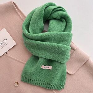 Green Knit Scarf